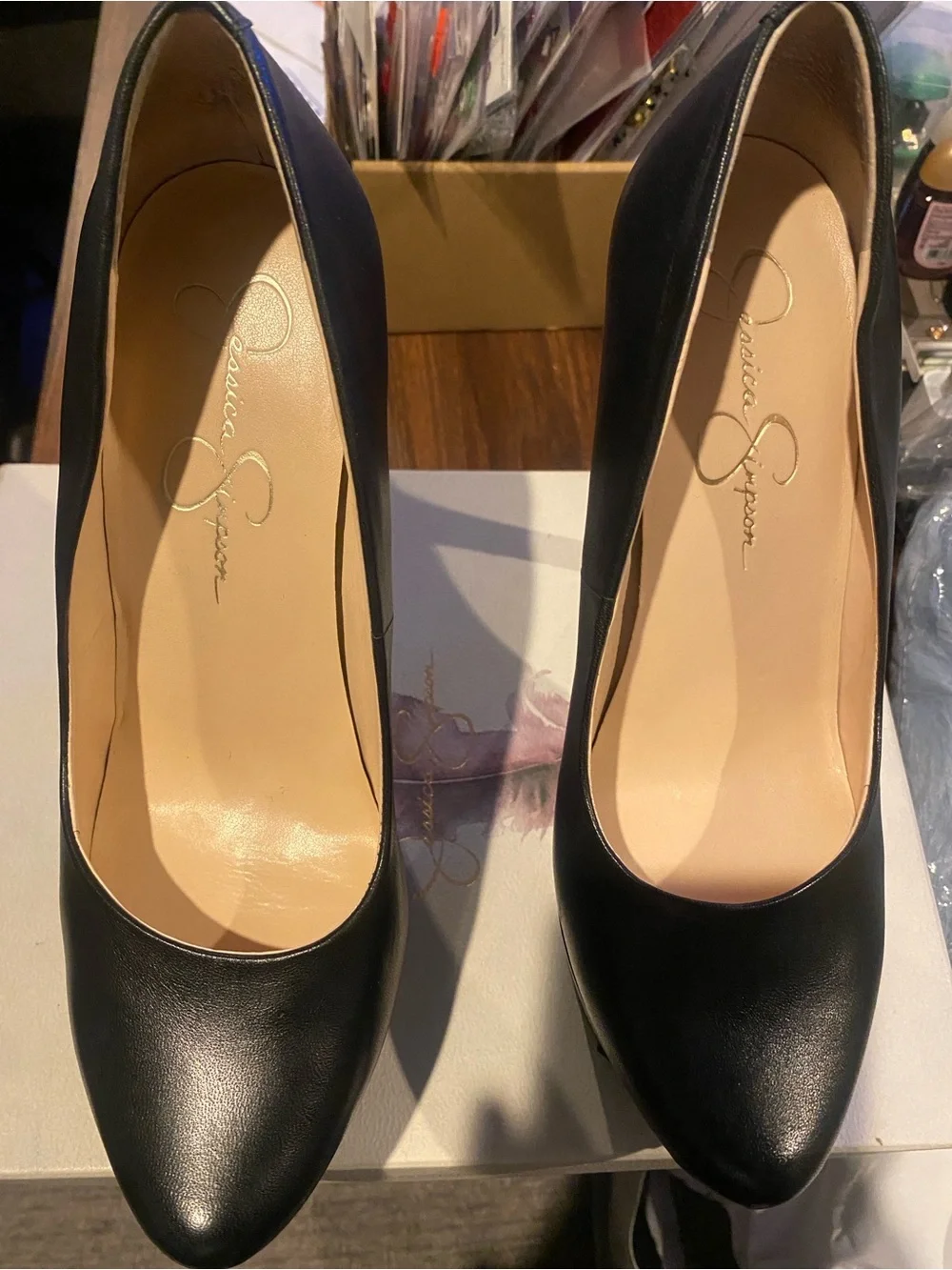Jessica Simpson Classic Black Platform High Heel Pumps